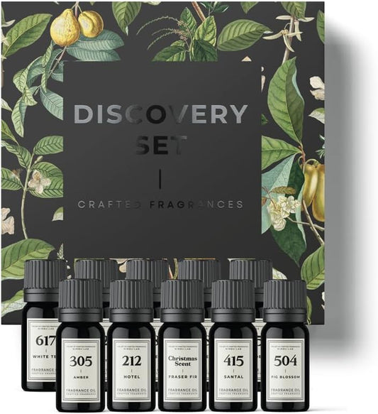 Discovery Set by Nimbu Lab – Set of 10 Premium Fragrance Oils (5ml)