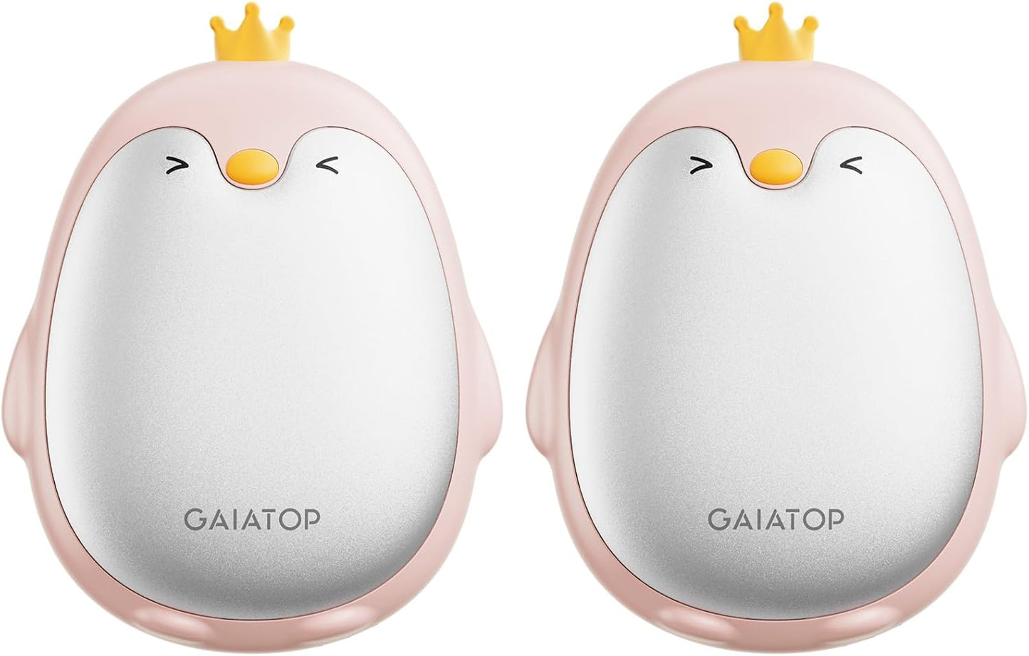 Gaiatop Magnetic Hand Warmers Rechargeable 2 Pack, 3 Settings Pocket-Sized Cute Penguin, Fast Hot Hands Reusable Portable Electric Heater for Camping Hunting Golf, Gifts for Women Men
