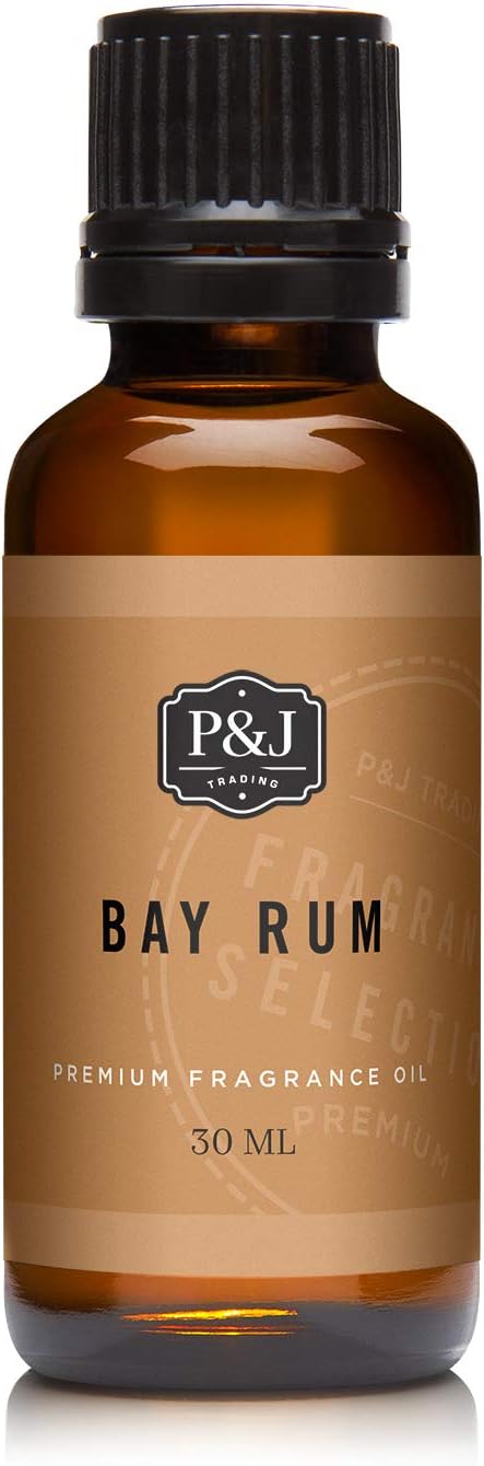 P&J Trading Fragrance Oil | Bay Rum Oil 30ml - Candle Scents for Candle Making, Freshie Scents, Soap Making Supplies, Diffuser Oil Scents