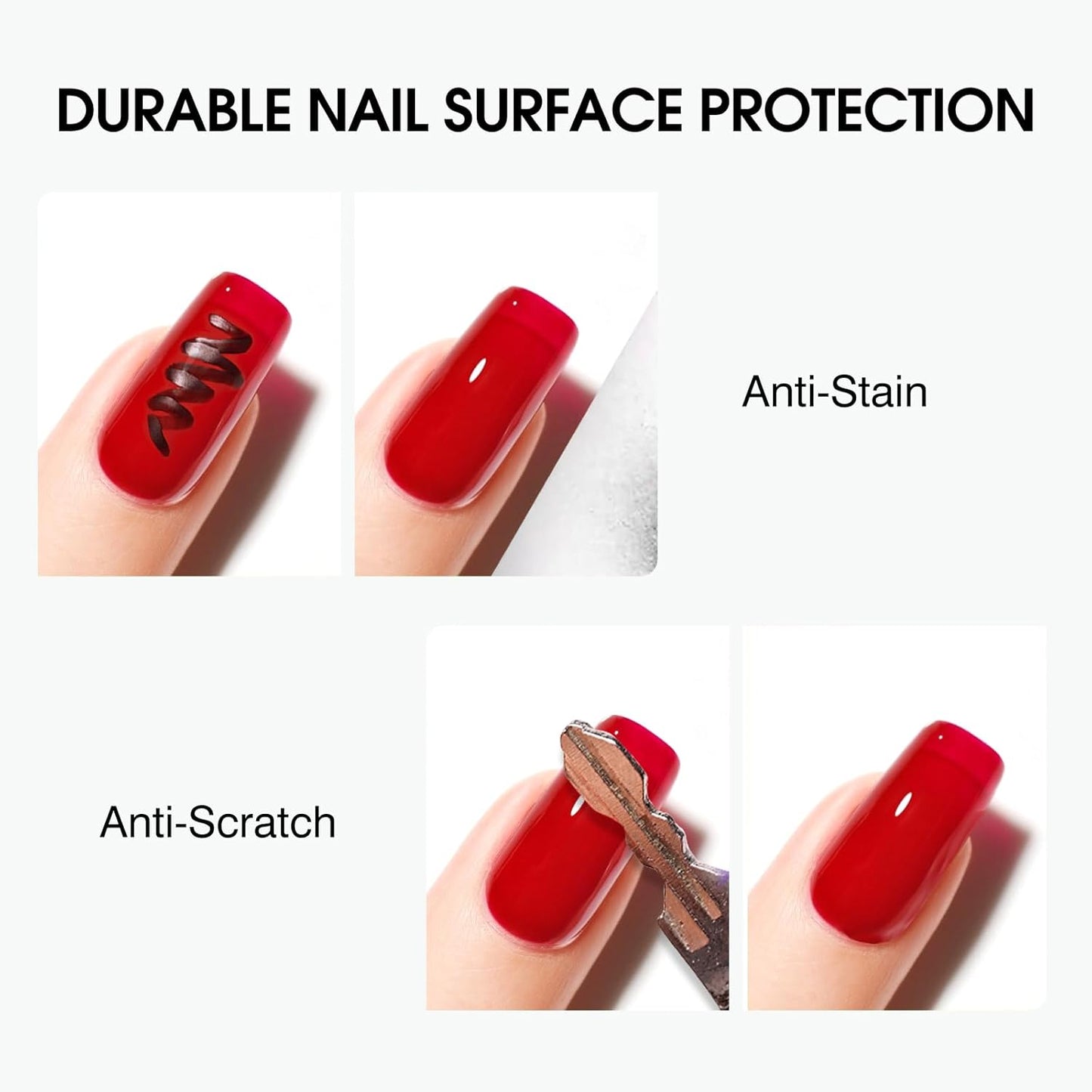 VENALISA No Wipe Gel Top Coat- High Gloss Shiny Long Lasting Top Coat Clear Gel Nail Polish, Soak Off Nail Art Home and Professional Manicure