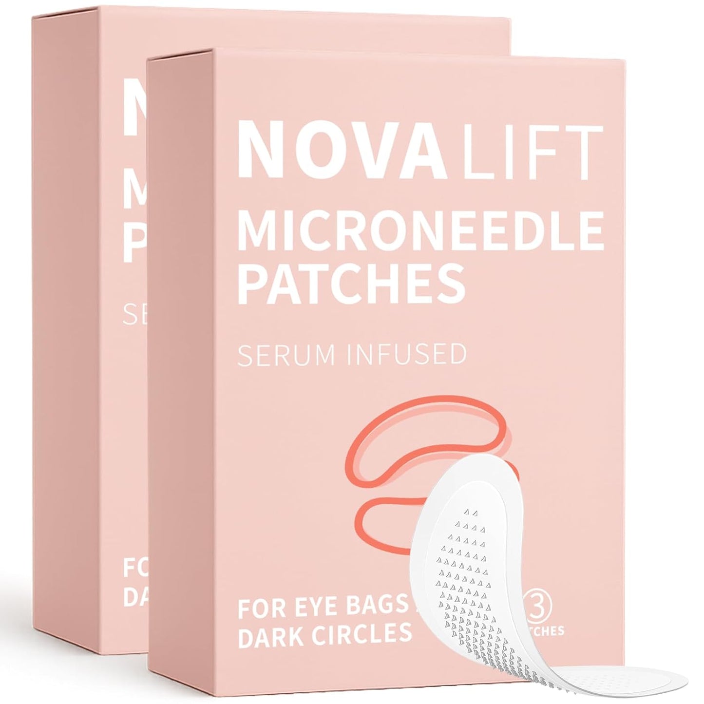 Micro Eye Patches, Under Eye Patches with Hyaluronic Acid, Smile Line Patches for Puffy Eyes and Dark Circles, Women Forehead Anti Wrinkle Patches, Under Eye Masks for Skin Care (2 Pack)