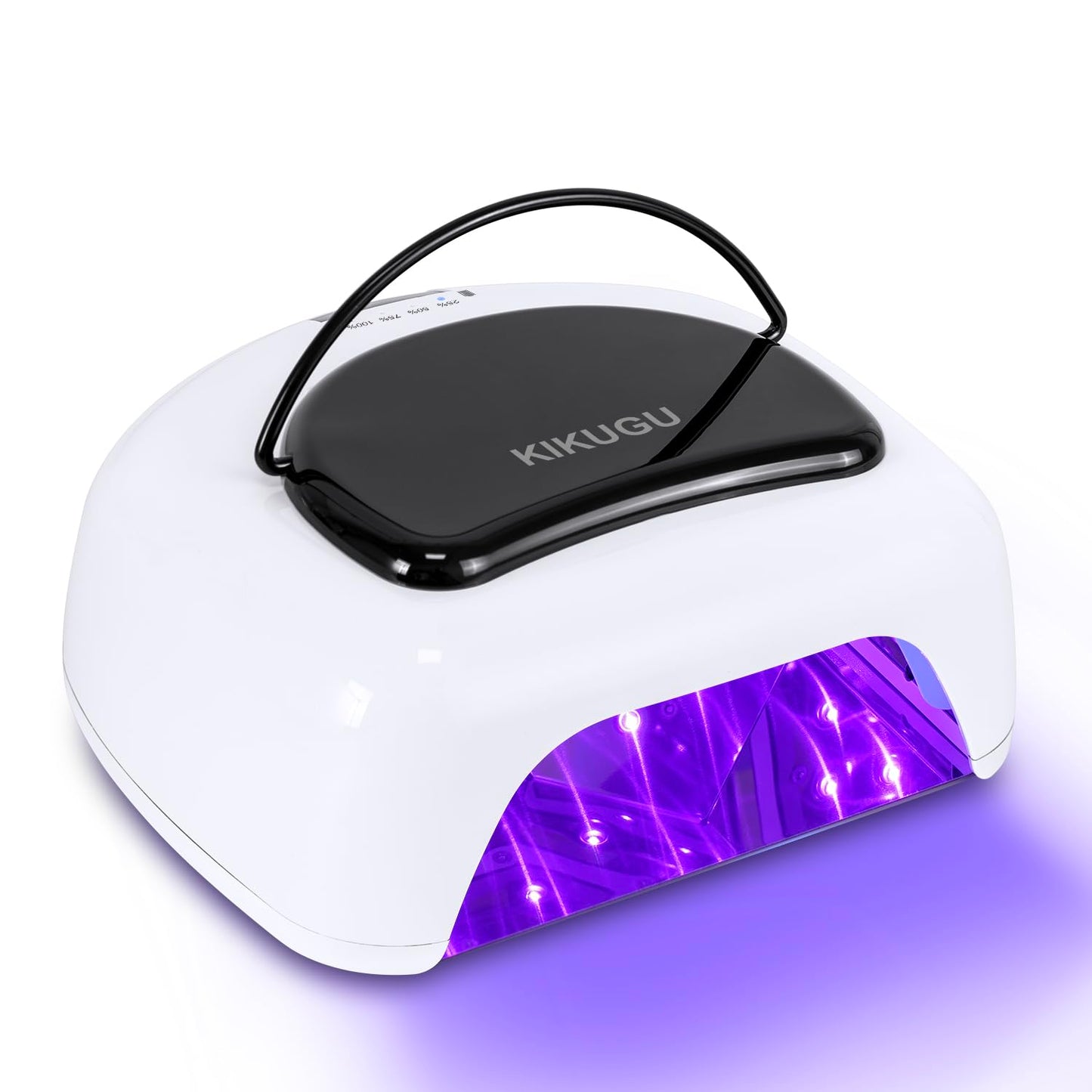 Cordless Rechargeable UV LED Nail Lamp,96W UV Light for Gel Nails with Metallic Reflector & Metal Base, Fast Curing Lamp Manicure,Pedicure,Ideal for Nail Salon and Home(White)
