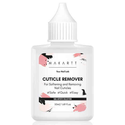 Makartt Cuticle Remover Liquid, 50ml Professional Instant Softener Cream for Dry Cuticles, Salon-Quality Nail Care Dissolver for Manicure & Pedicure Use