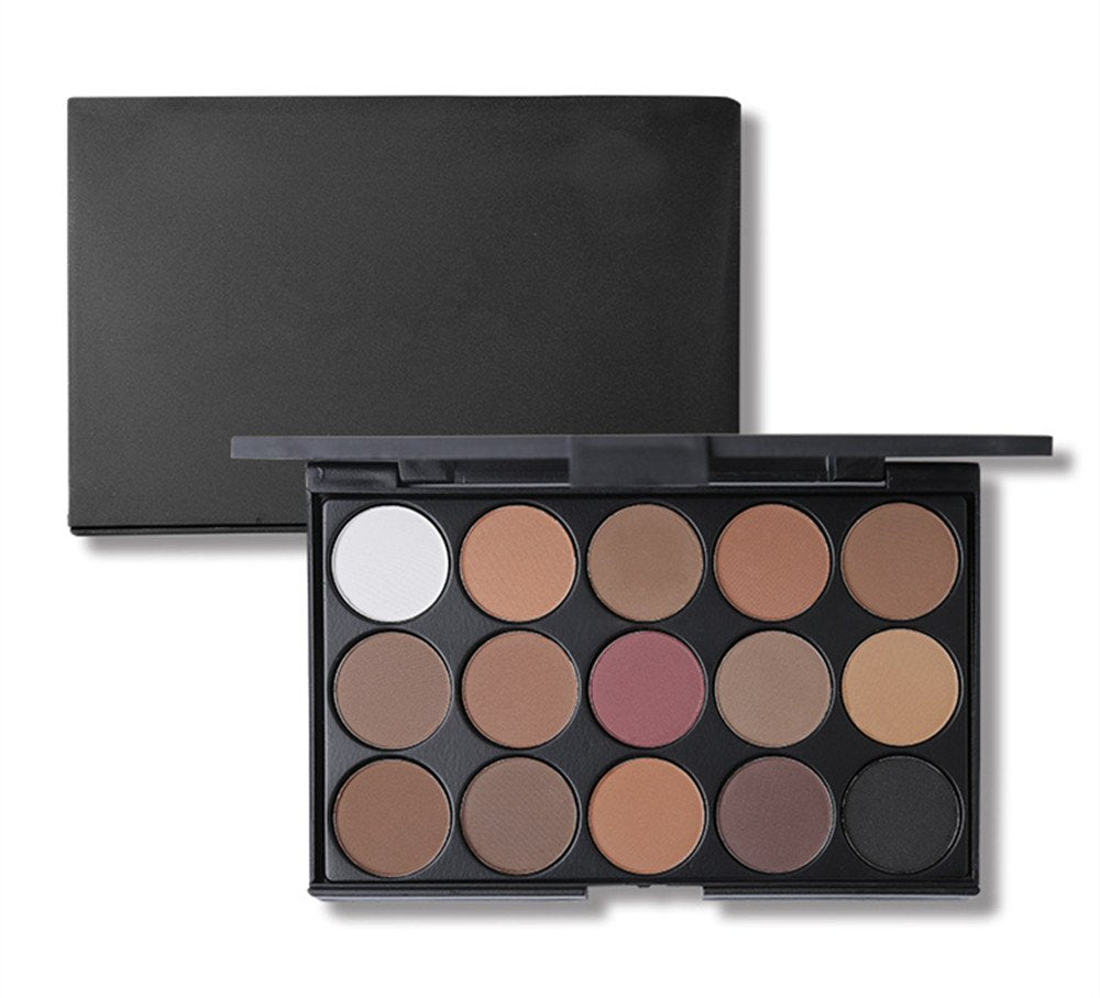15 Colors Eyeshadow Makeup Palette Cosmetic Contouring Kit - Perfect for Professional and Daily Use