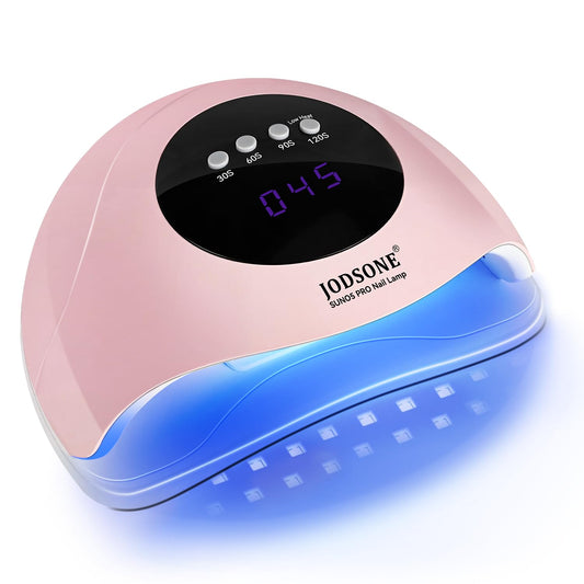 JODSONE Quick U V LED Nail Lamp with 4 Timer Settings Auto Sensor Nail Dryer Pink