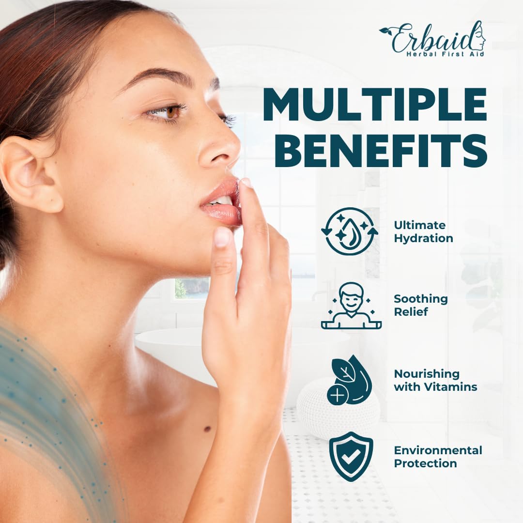 Beef Tallow Lip Balm – Natural Tallow Beeswax Chapstick – Hydrating Moisturizer Grass Fed Bison Tallow Balm Lip Care – Soothes Chapped, Dry Lips, Sensitive Skin – Long Lasting & Vitamin Rich USA-Made