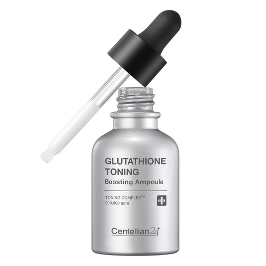Centellian 24 Glutathione Toning Boosting Ampoule - Illuminated & Even Skin Tone. Glutathione Complex 200,000 ppm, Niacinamide & Vitamins (1.01 fl oz) by Dongkook Pharmaceutical