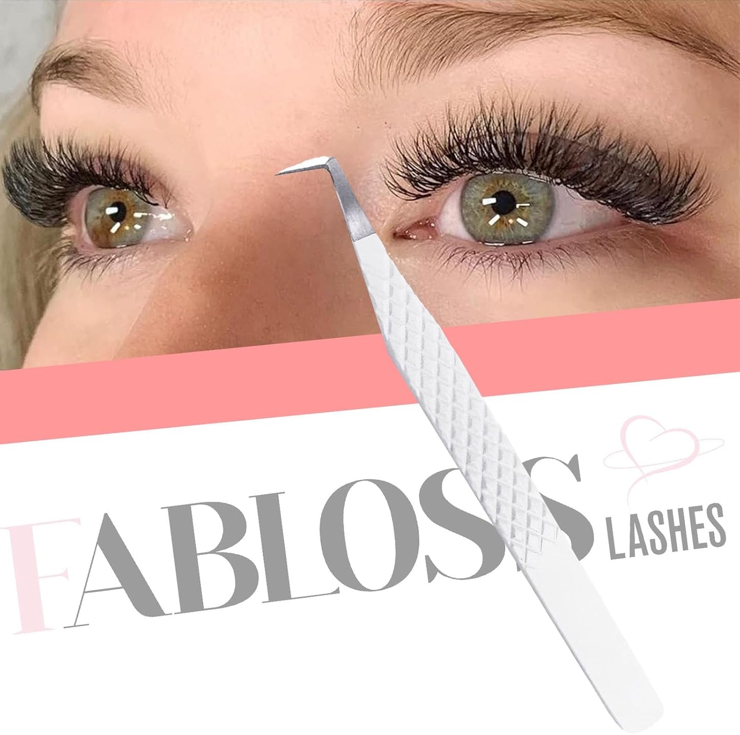 Lash Tweezers For Eyelash Extensions Fiber Tip Lash Tweezers Tweezers For Women Precision Tweezers Professional Craft Tweezers, Fiber Tip Japanese Steel (White-Boot Tweezers)