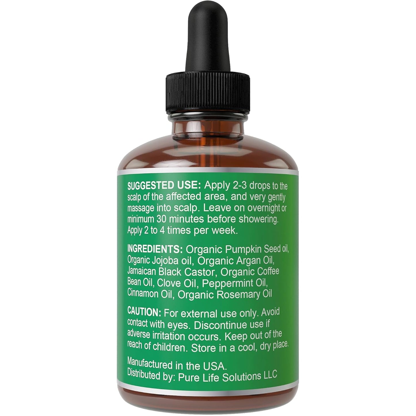 Clove, Rosemary, Peppermint & Jamaican Black Castor Oil Serum (1oz) - Vegan Hair Growth Treatment for Thickening, Moisturizing & Strengthening Weak Hair