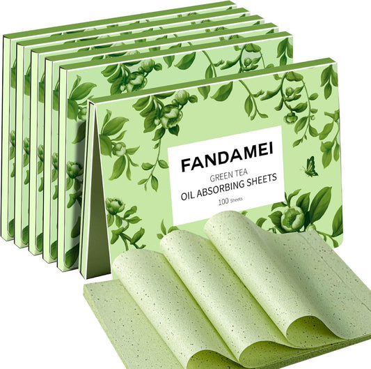 FANDAMEI Oil Blotting Sheets For Face, 600 Sheets Oil Blotting Papers For Face, Blotting Paper for Oily Skin, Oil Control Film, Oil Absorbing Sheets For Face, Oil Absorbing Tissues