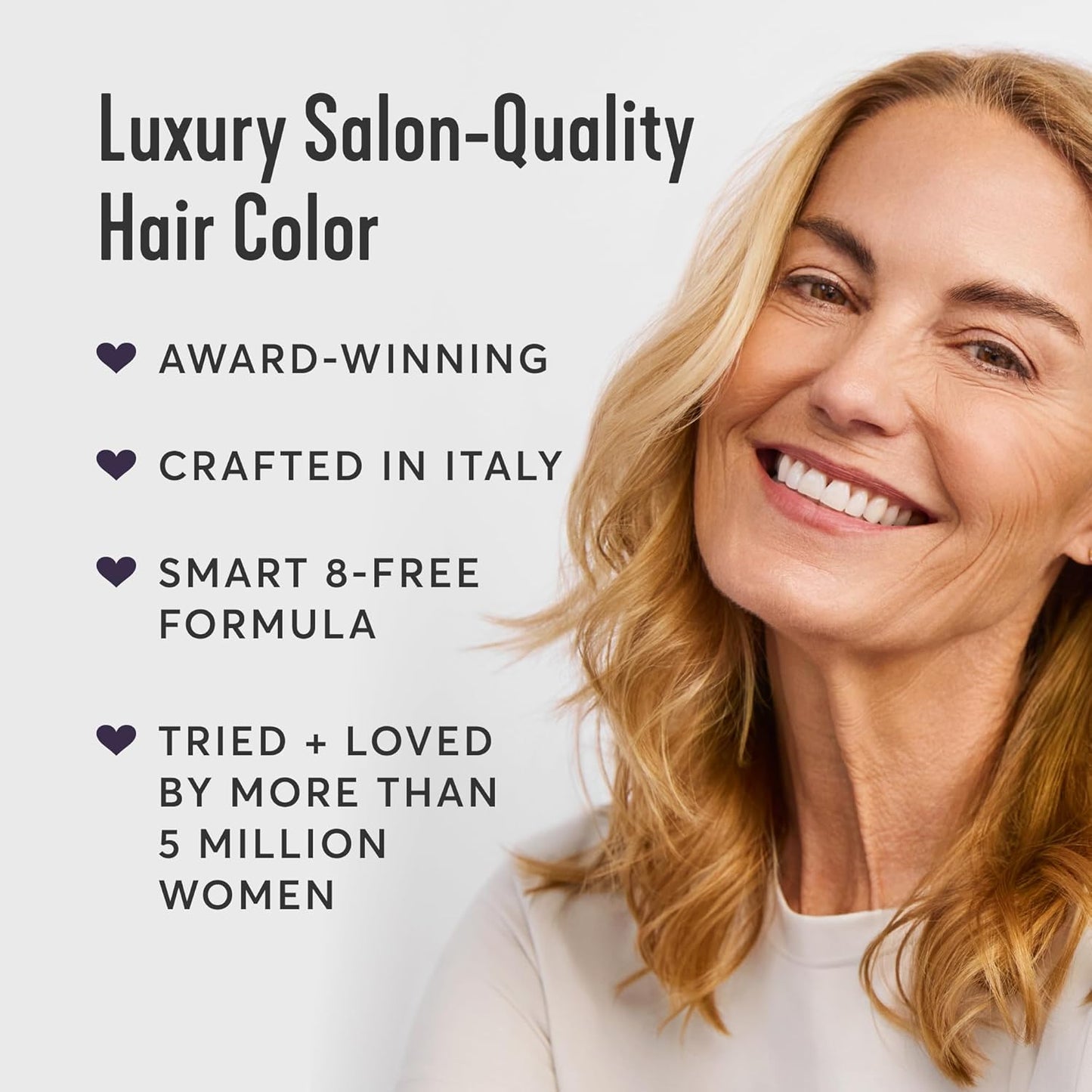 Madison Reed Radiant Hair Color Kit | 8.5NNA Dark Neutral Blonde (Lusia Blonde) 100% Maximum Gray Hair Coverage | Permanent Hair Dye for Resistant Grays | PPD-Free & Ammonia-Free | 2 Pack