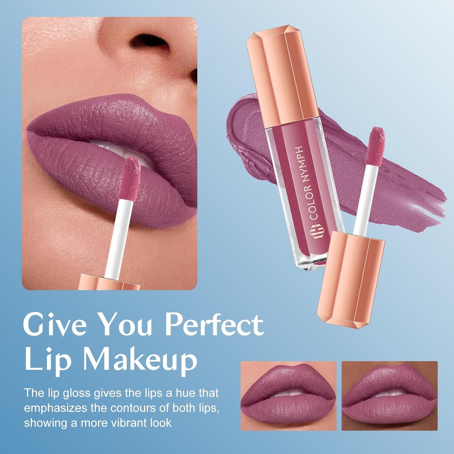 Color Nymph Beginner Makeup Kit For Teens, Girls Makeup kits With Recyclable And Key-Lockable Cabinet Included 17-Colors Eyeshadows Blushes Bronzer Highlighter Lipstick Brushes Mirror(Blue)