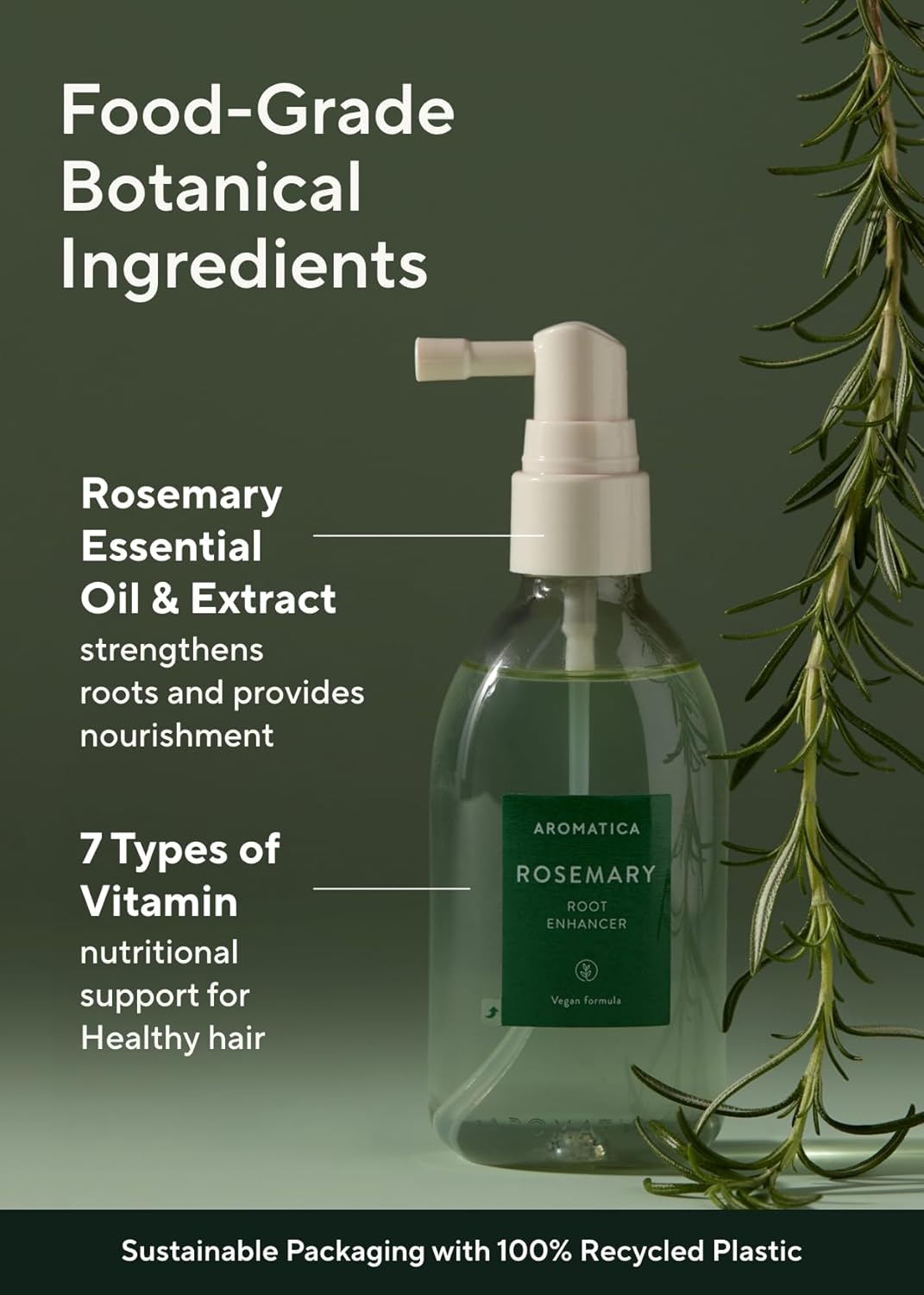 AROMATICA Rosemary Scalp Strengthening Enhancer Duo Set - Scalp Serum For Hair Growth & Itchy Scalp Treatment with Rosemary Oil | Dandruff Treatment And Oily Scalp Moisturizer, scalp treatment set