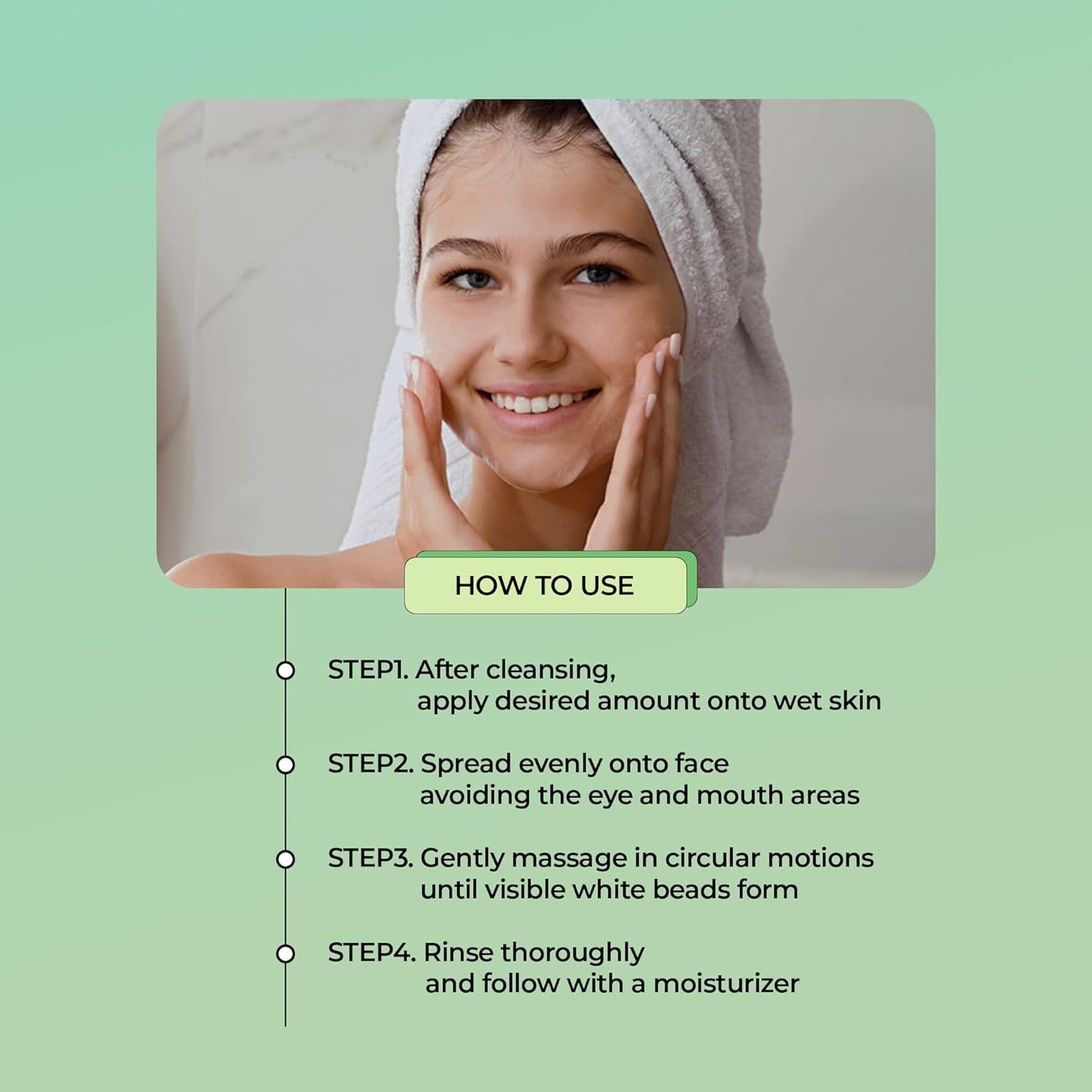 YADAH Green Tea Pure Peeling Gel, 3.4 Fl Oz - pH Balanced Exfoliating Gel with Natural Cellulose for Smooth, Resurface and Even Skin for Moisture Balance