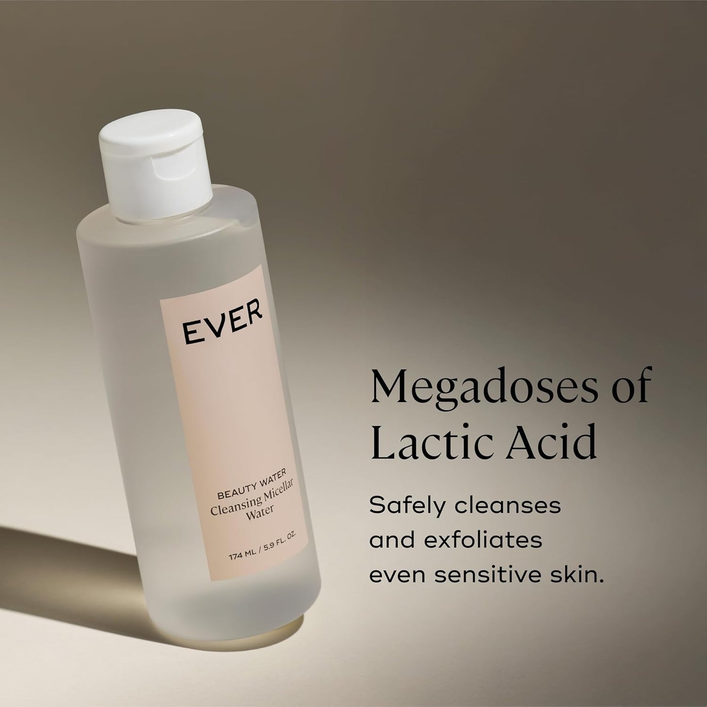 EVER Beauty Water - Cleansing Micellar Water, Eye Makeup Remover, Rose Water Cleanser, Sensitive Skin Water Makeup Remover