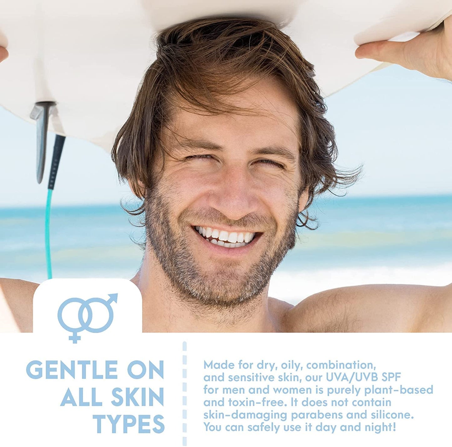 SPF8 Broad Spectrum Natural Sun screen, Soothing and Hydrating Mineral Sunscreen, Vegan, Paraben-Free Sunblock, Water-Resistant Sunscreen for Face and Body, 6oz - Natural Tone Organic Skincare