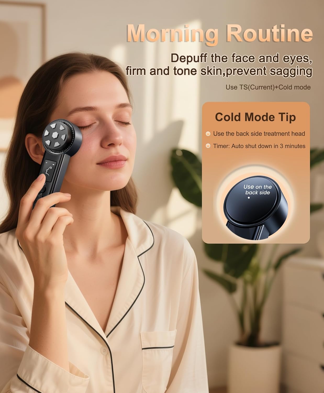 Radio Frequency Skin Tightening Device | 6 in 1 Home RF Face Beauty Device | Professional Facial Skin Tightening | Lifting | Wrinkle Reducing | Anti Aging | Depuff | Increase Absorption(with Gel)