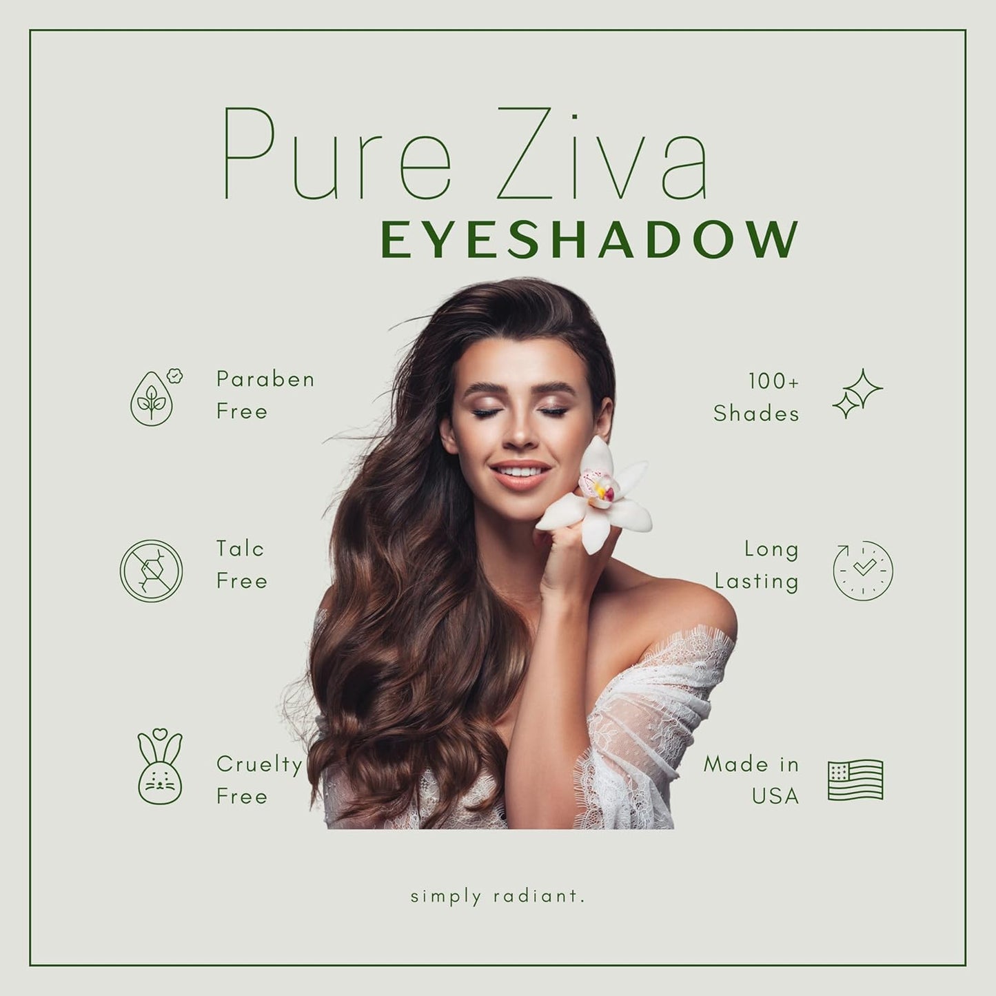 Beautiful Onyx Black Glitter Smokey Eye Single Loose Eyeshadow; Vegan, Talc & Paraben Free