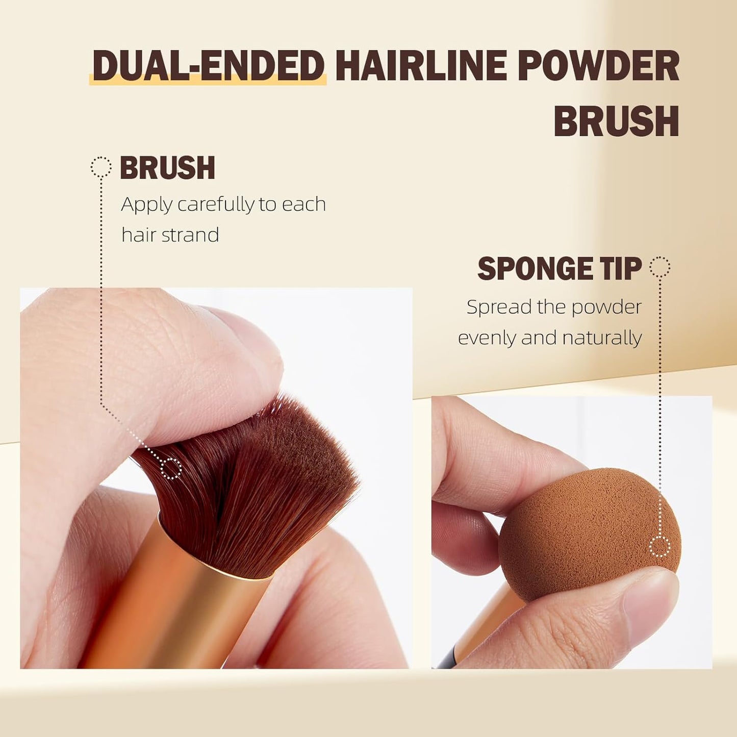 New Root Touch Up Hair Color,Hair Fibers for Thinning Hair,Cruelty Free Hairline Powder - Instantly Cover Touch Up, Hair Color Root Touch Up Powder, Hair Thickener for Women & Men (Light Brown)