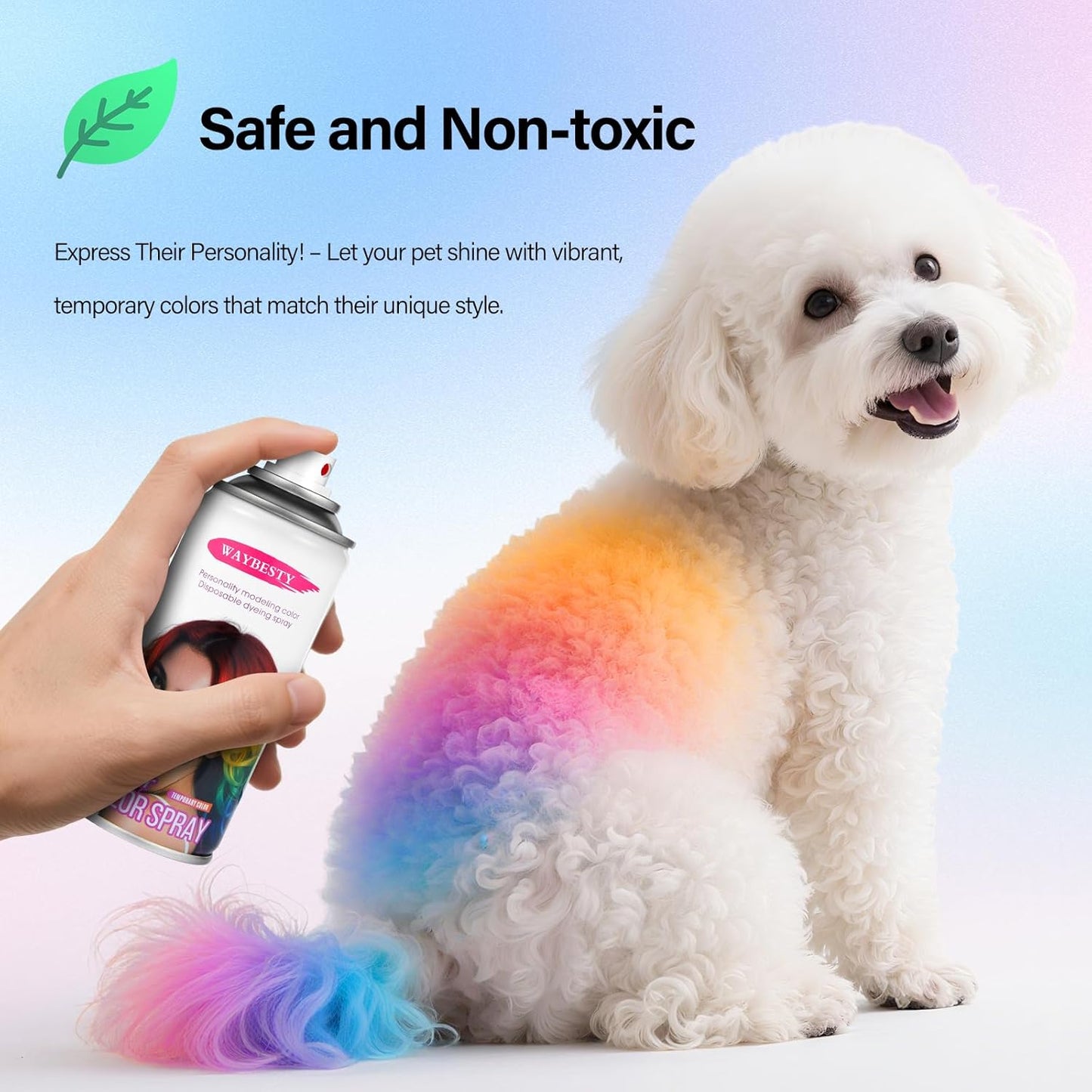 Temporary Hair Color Spray For Kids Women Men, Temporary Hair Dye Washable Hair Color Wax Non-Sticky For Cosplay Party DIY, Christmas Party, Halloween Crazy Hair Day(Blue, 4.06 oz)