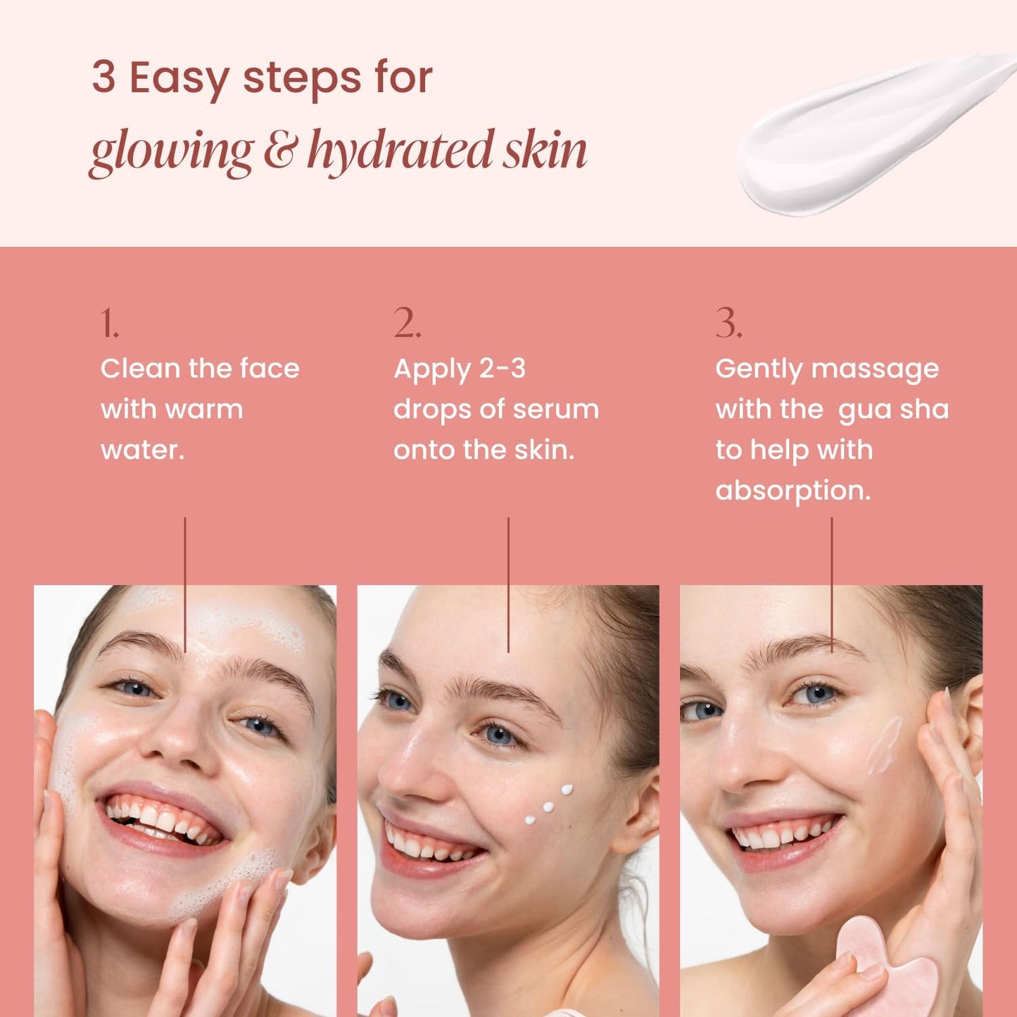 PLANTIFIQUE Massage Ritual Set: Premium Certified Jade Gua Sha + Jojoba Oil & AHA Serum Skin Care Set, Birthday Gifts for Women, Teens, Mom, Brides