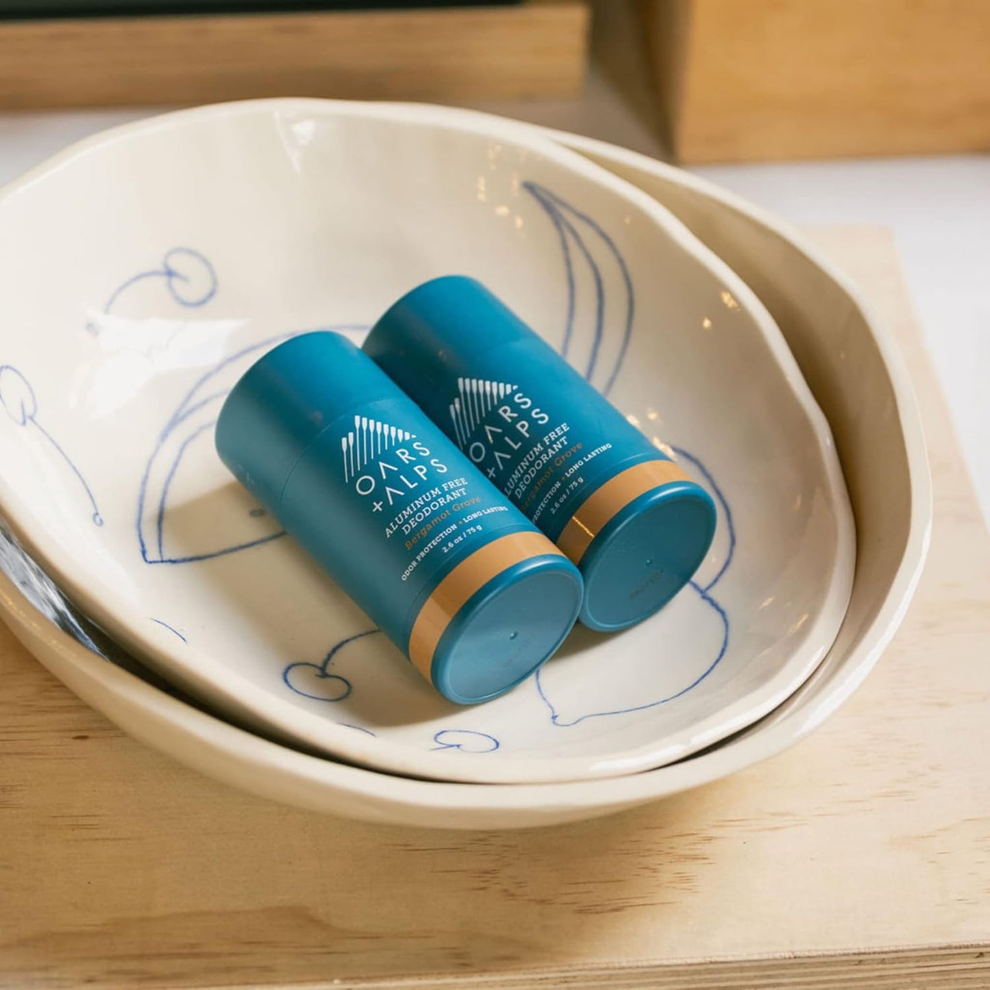 Oars + Alps Natural Deodorant for Men & Women, Aluminum Free Deodorant for Men, Dermatologist Tested, Clean Ingredients, Non Toxic, Vegan, Long Lasting, Odor Protection, Bergamot Grove, 1pk, 2.6oz