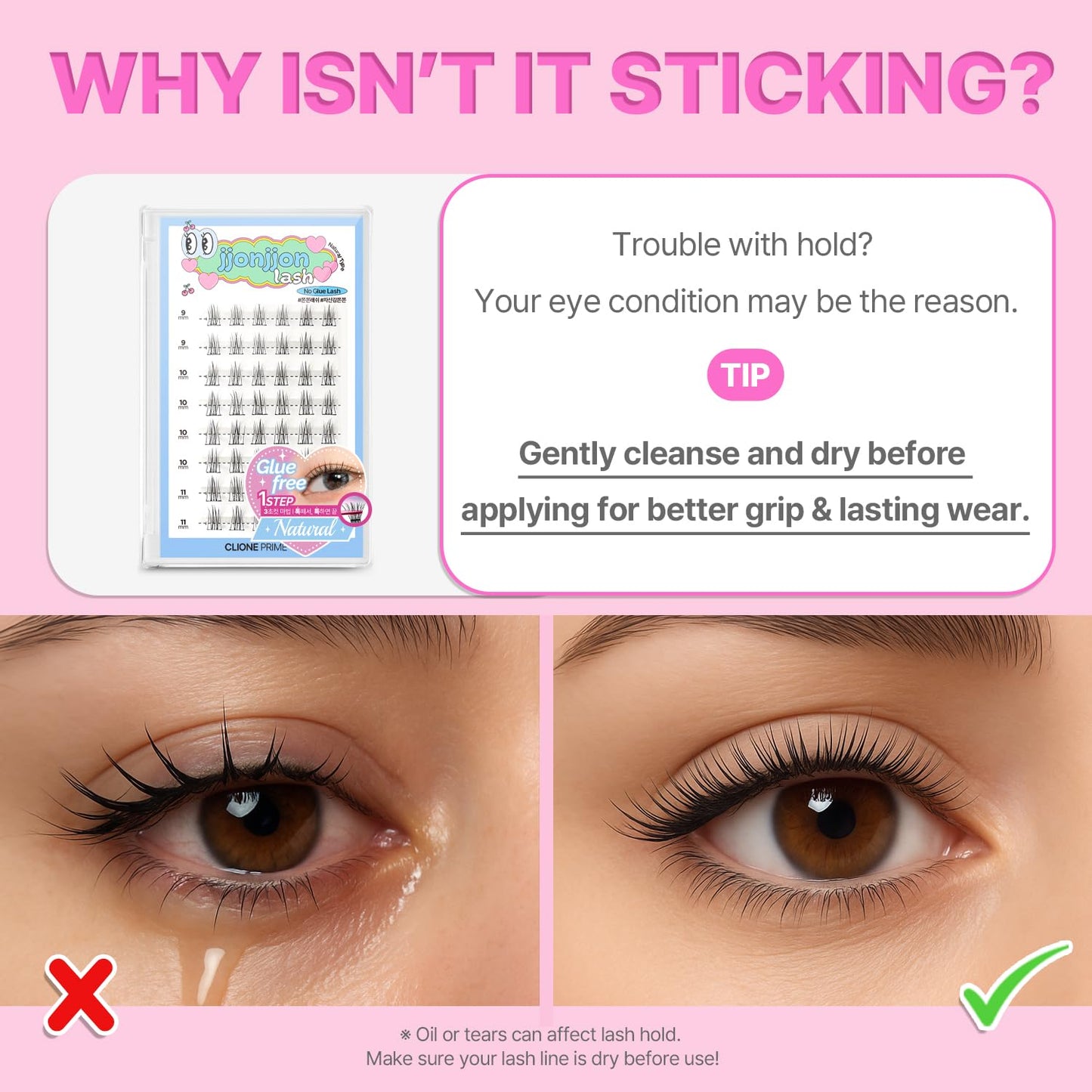 Korean Self Adhesive Lash Clusters Natural Look No Glue Press On Pre Bond Lash Clusters Fluffy Self Adhesive False Eyelashes No Glue Needed Reusable Wispy Eyelash Extensions