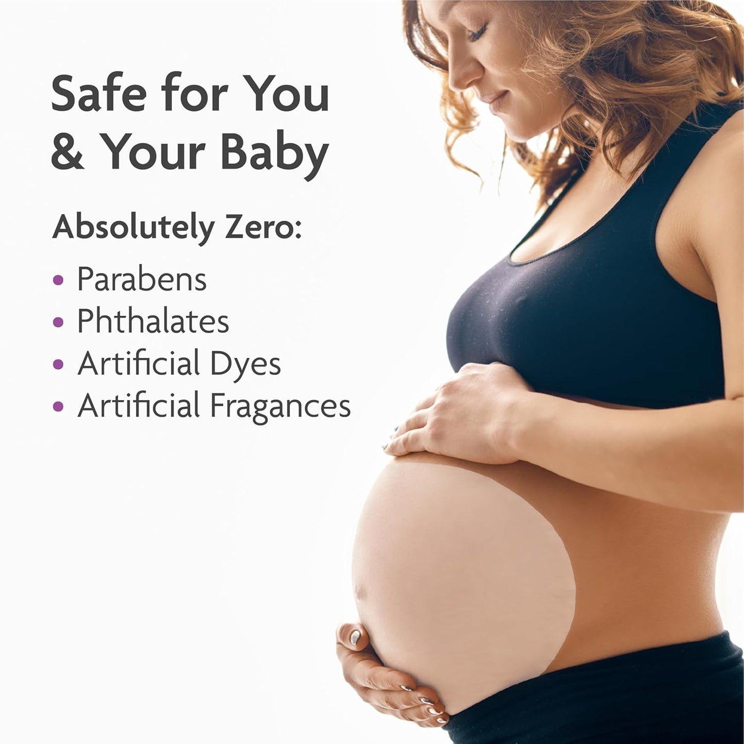 TriLASTIN Belly Masks - Belly Masks for Pregnant Women - Hydrating & Soothing for Itchy Skin - Reduces Stretch Marks - Safe for Sensitive Skin - Paraben & Phthalate-Free - Made in USA - 4 Pack