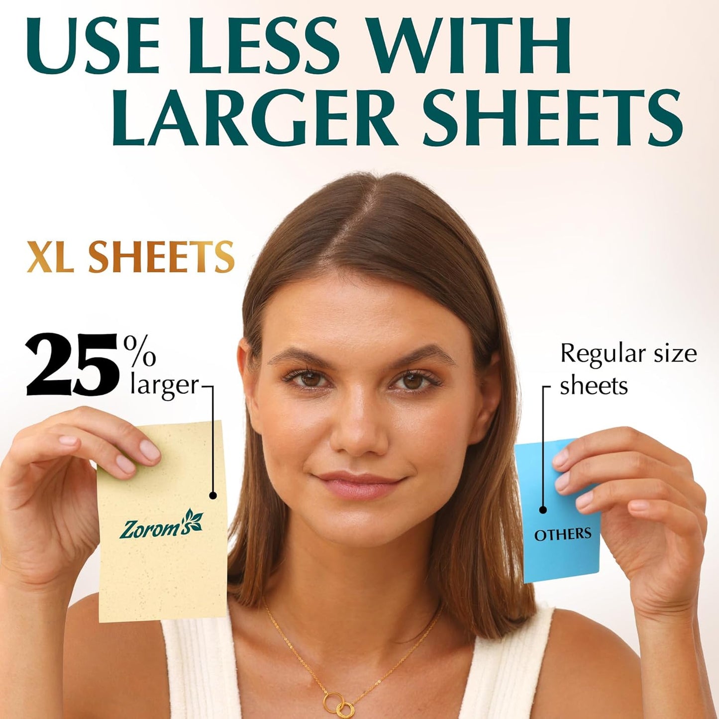 Natural Green Tea Oil Blotting Sheets for Face - 25% Larger Sheets (4.7x3”) - 100 Makeup Friendly Blotting Papers for Face - Easy Dispensing Oil Absorbing Sheets for Face