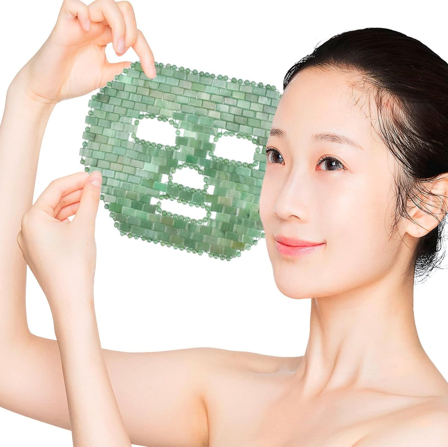 Jade Facial Mask｜100% All Natural Jade Sleep Mask｜Diminish Puffiness｜Soothe Eye Fatigue