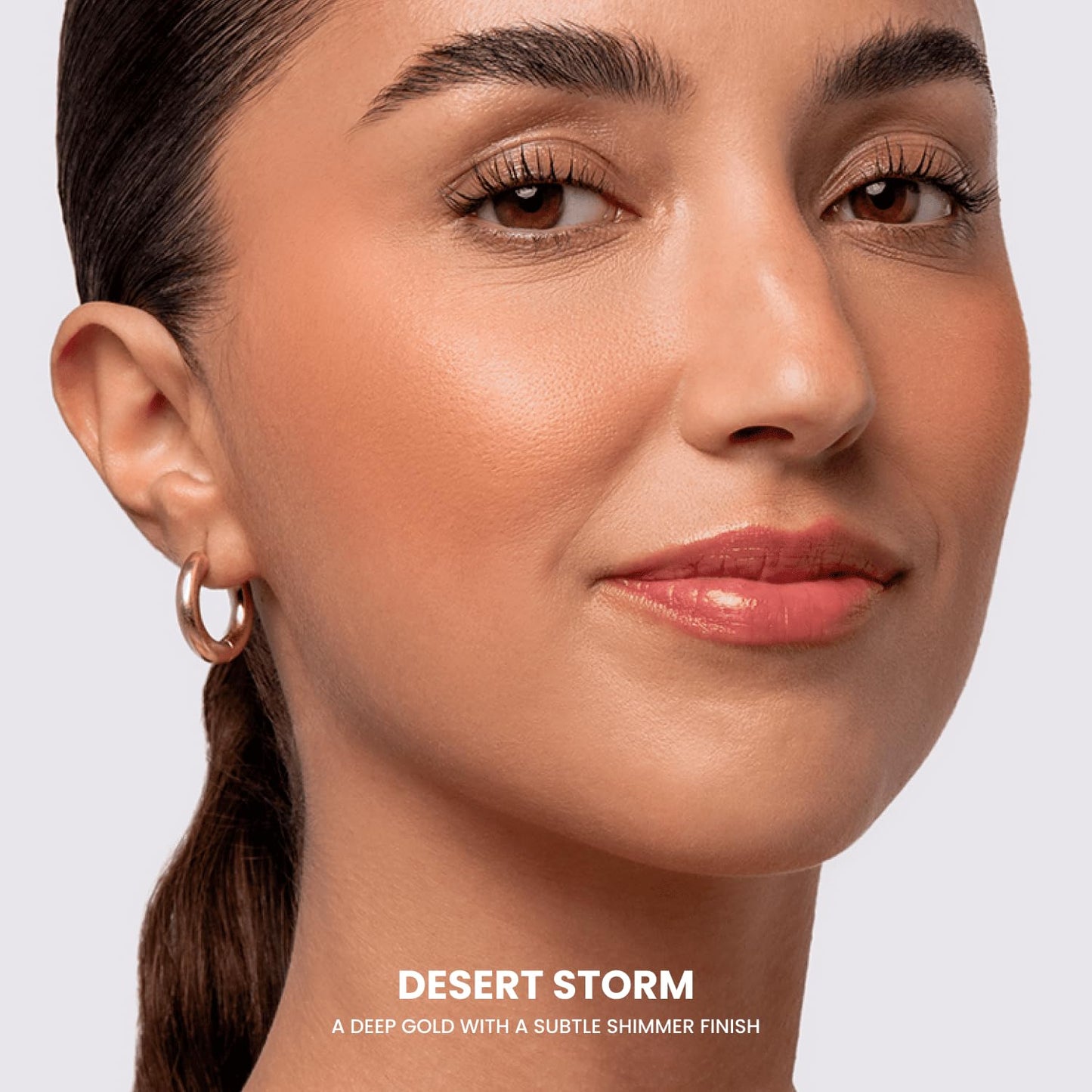 Phase Zero Makeup Powder Blusher - "Desert Storm" - 4g / 0.141 oz - Full Coverage, Natural Blush - Soft, Buildable Pink, Coral, Peach & Golden Hues