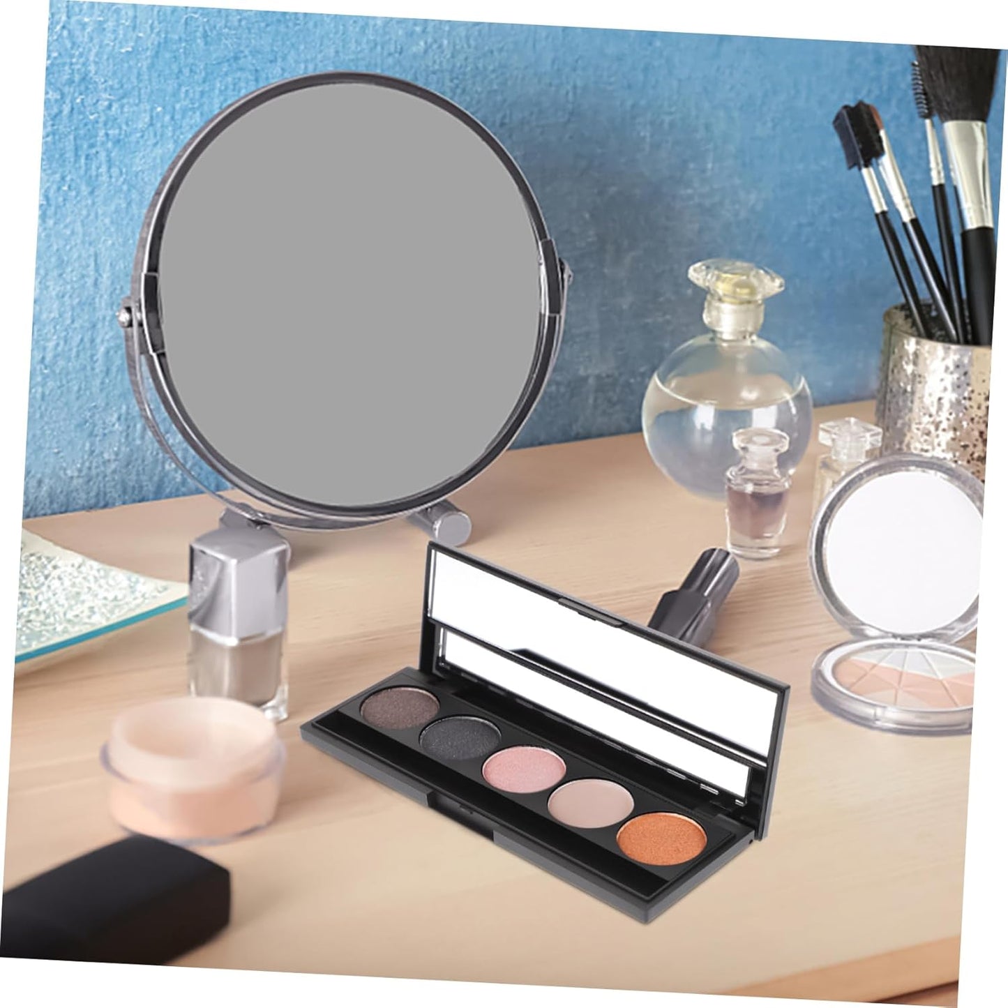 2Pcs 5 makeup pallet eyeshadow pans magnetic empty Palette Containers makeup container Eyeshadow Empty Case sample containers Eyeshadow Case cosmetic makeup powder travel