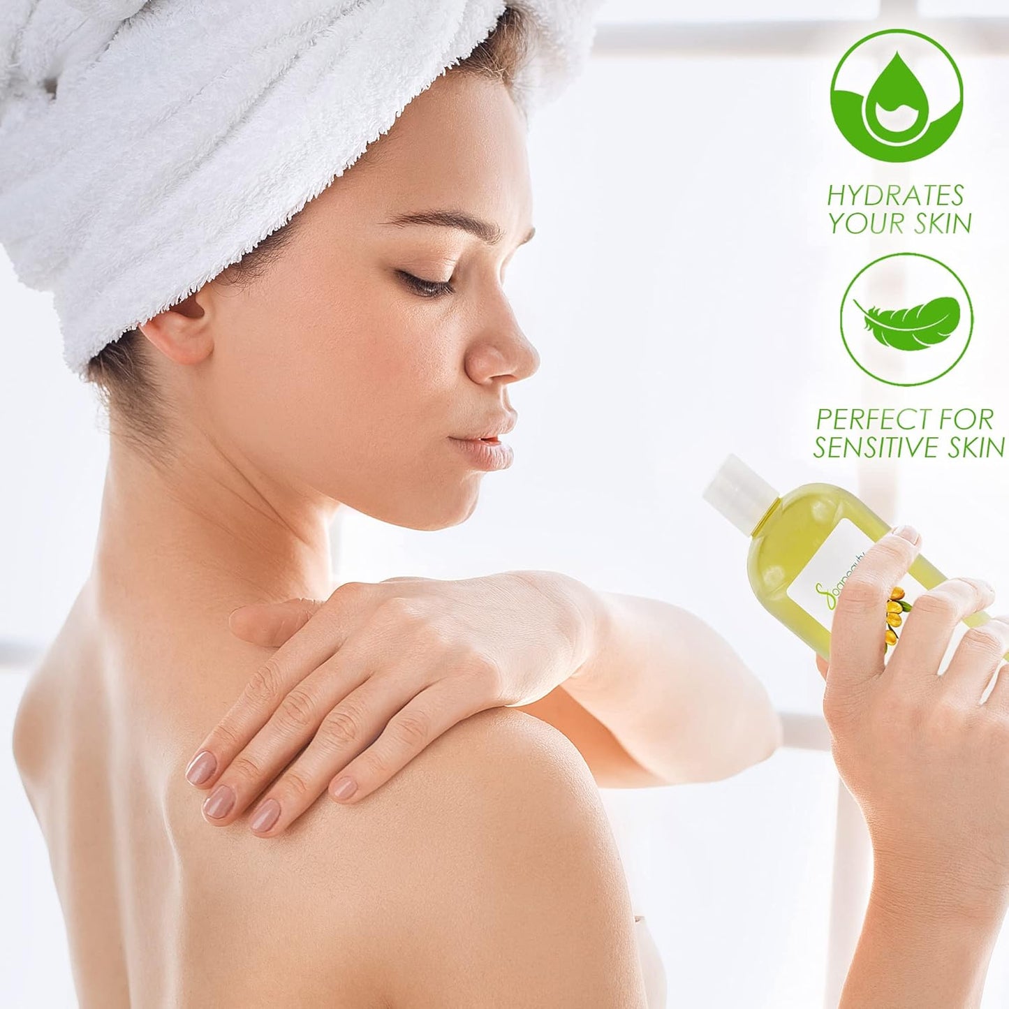 Soapeauty ARGAN Oil | 100% Natural & Pure | Cold Pressed & Deodorized | Carrier for Essential Oils, Face, Body and Skin Care, Hair Growth & Moisturizer | 4 fl oz