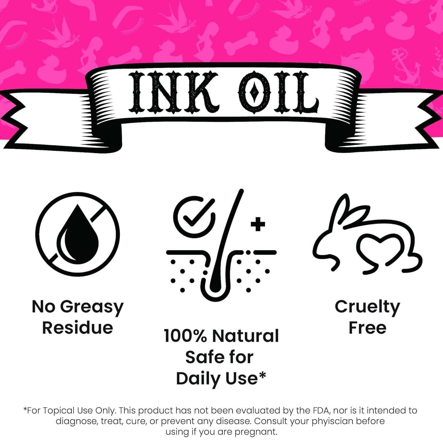 Ink Oil Bump Oil Stretch Mark Treatment | Baby Bump Essentials | Scar Removal | Pregnancy Must Haves First Trimester | Maternity Care | Ink - Bio Oil Stretch Marks Pregnancy | Advanced Skincare