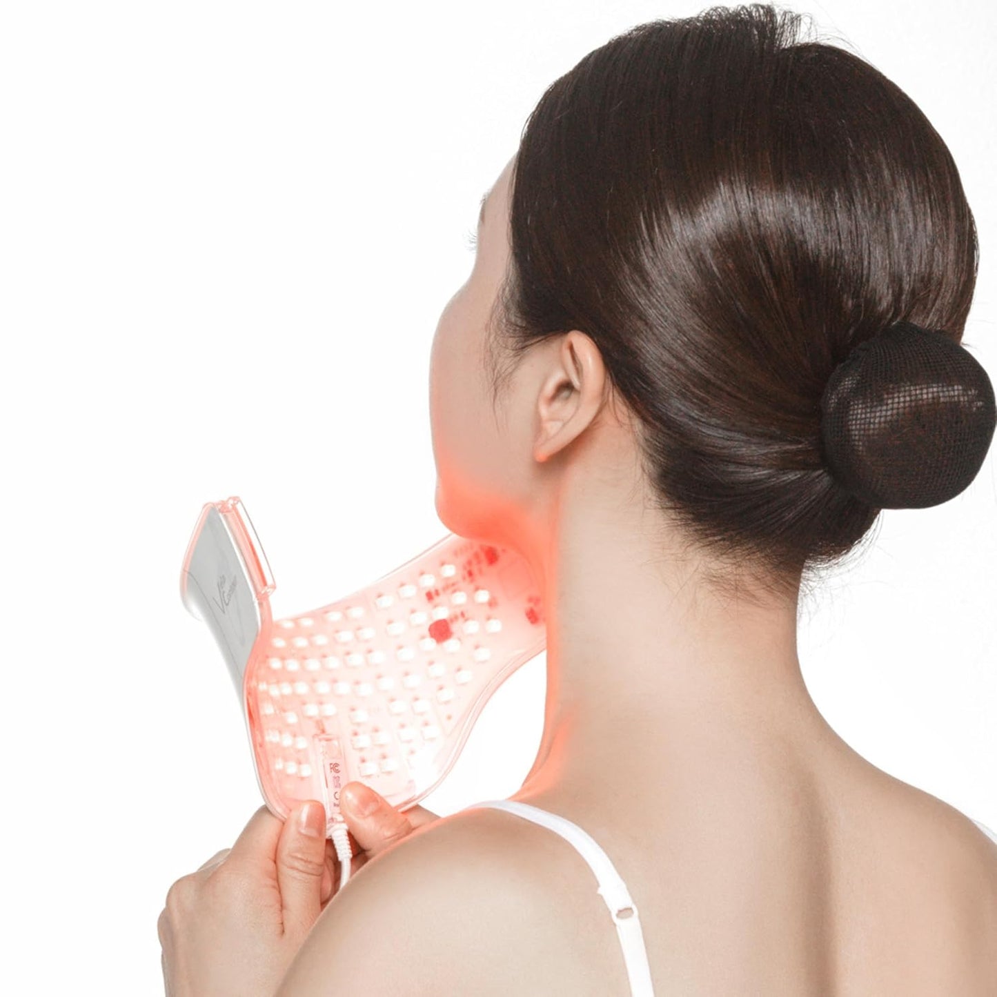 LED Red Light Therapy Neck Mask Glowing Skin Anti-Wrinkle Anti-Aging Smoother Firmer Neck Skin Care at Home. Made in S.Korea