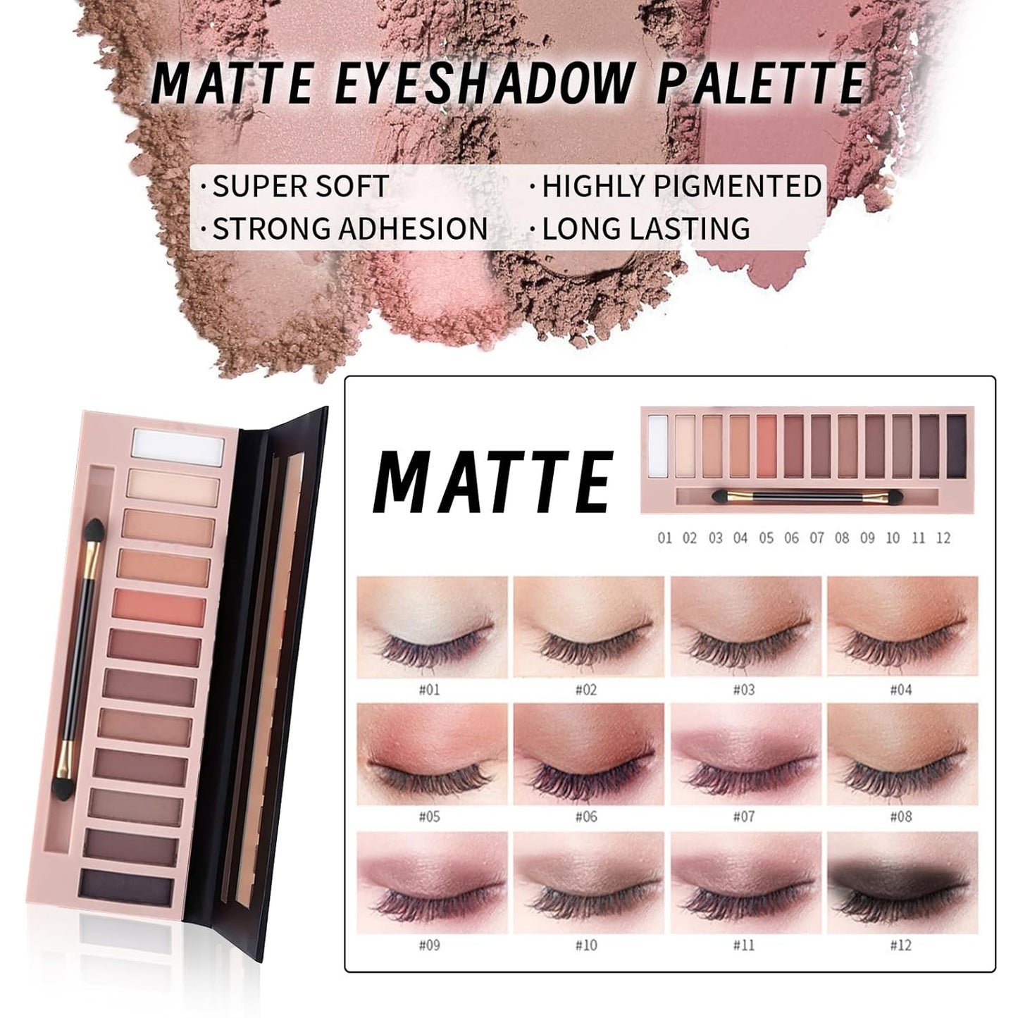 Makeup Set Present Multipurpose Makeup Kit for Women Girls Teens,- CC Cream Foundation Eyeshadow Primer Counter Stick Concealer Lip Gloss Eyeliner Pencil Mascara Makeup Brush & Sponges