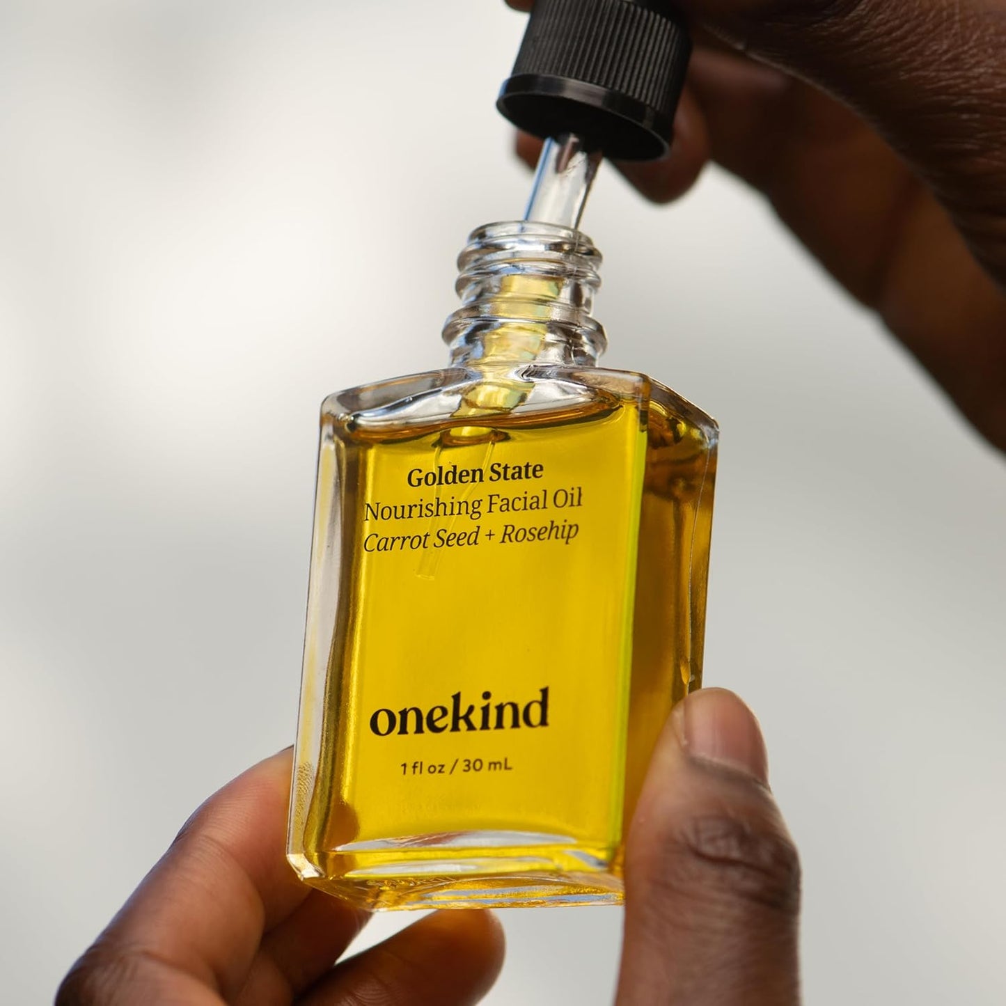 Onekind Golden State Anti Aging Botanical Face Oil with Rosehip Seed Oil, Sea Buckthorn Extract, Carrot Seed to Visibly Brighten, Firm, and Hydrate - Nourishing and Hydrating for Dry Skin