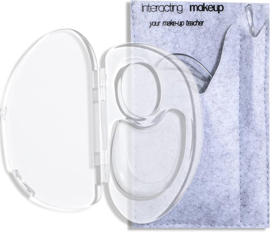 BS-MALL Makeup Mixing Palette Acrylic Mixing Tray with Spatula Artist Tool for Mixing Cosmetic/Nail Polish/Pigment Blending