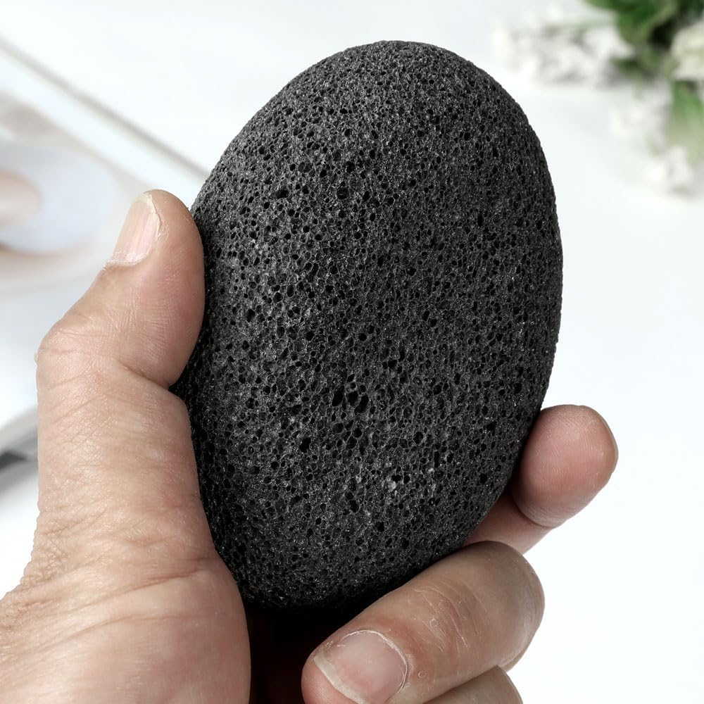 Foot Pumice Stone for Feet, Borogo Lava Pedicure Tools Hard Skin Callus Remover for Feet and Hands - Remove Dead Skin, Heels, Elbows