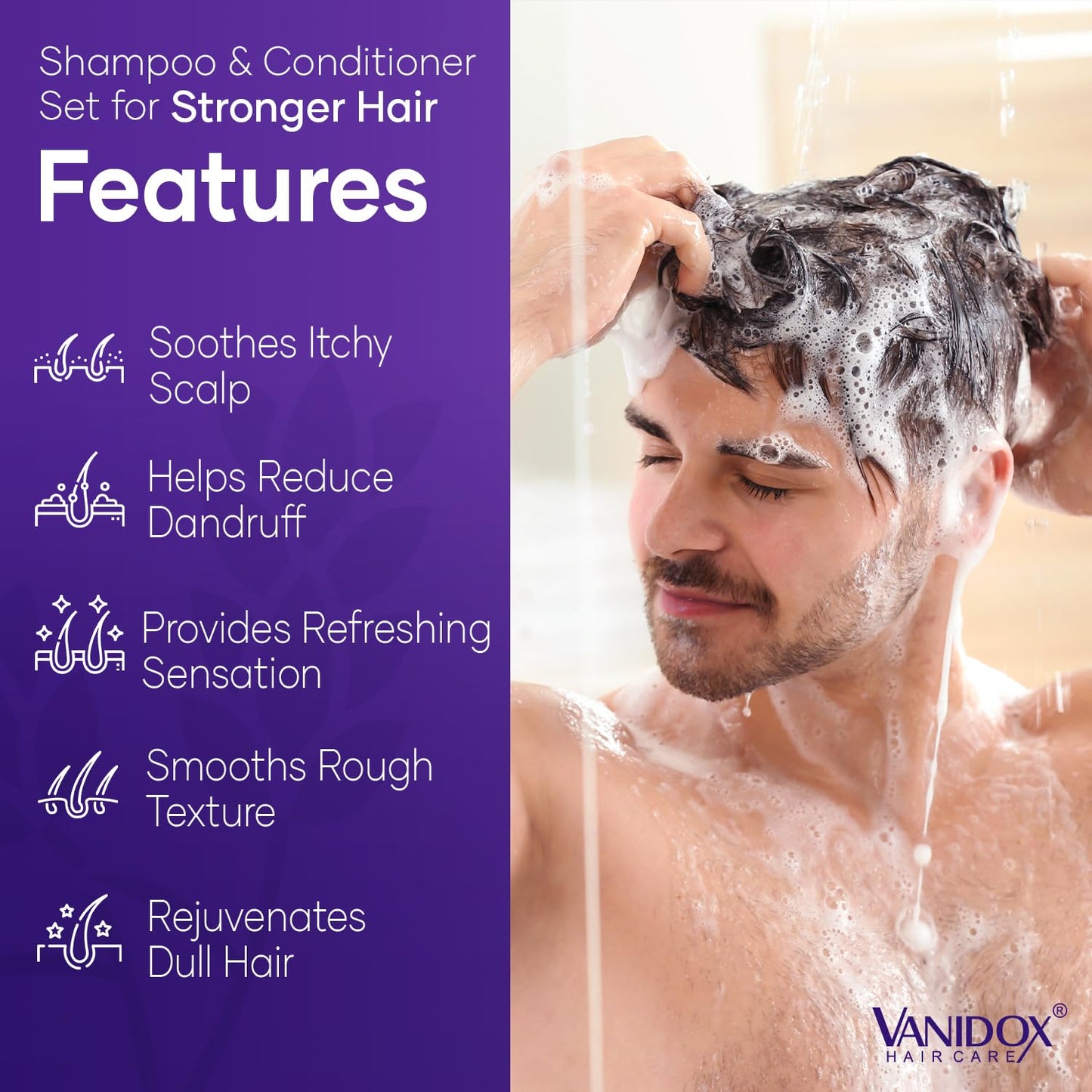 Tea Tree Shampoo and Conditioner Set with Lavender and Mint | DHT Blockers | With 100% Pure Tea Tree Oil for Itchy, Dry Scalp | Sulfate & Paraben Free | For Men & Women | 16 fl oz Each