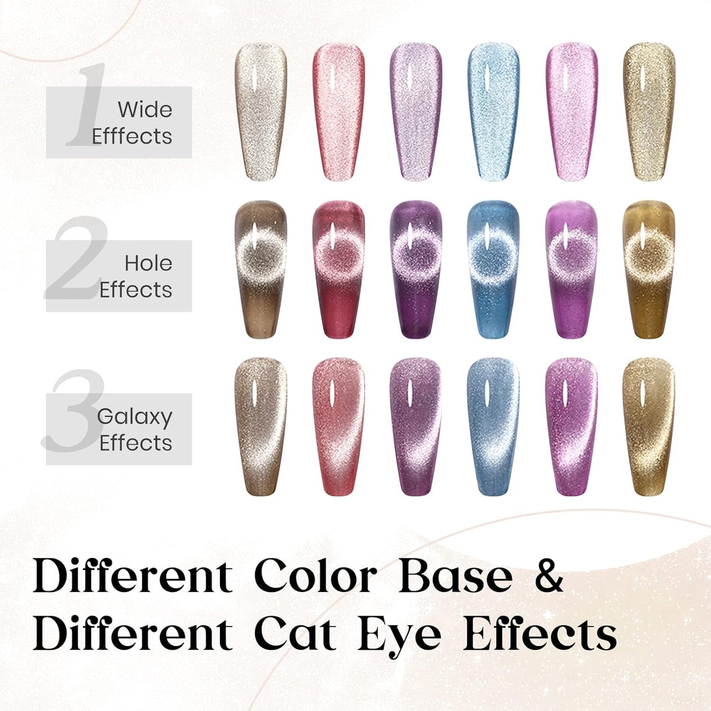 10ml Silver Universal Bright Glitter Cat Eye Gel Magnetic Nail Polish Gel Art Manicure DIY at Home Soak Off UV Gel with Magnet