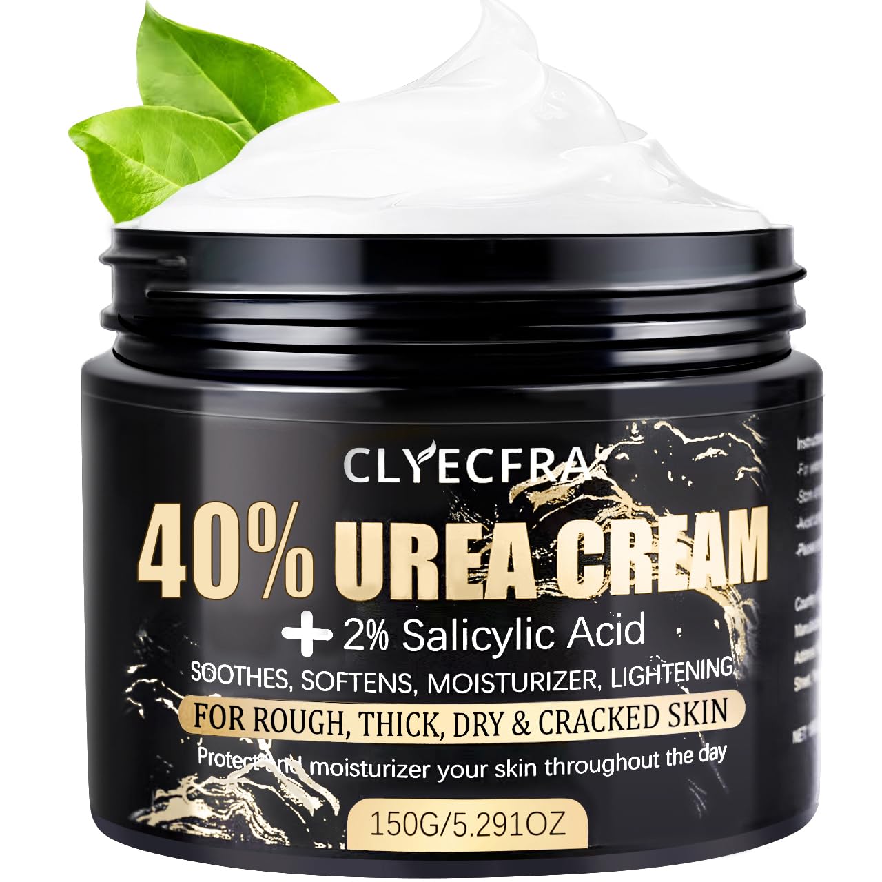 40% Urea Cream with 2% Salicylic Acid, Urea Cream 40 Percent for Feet & Hands- Maximum Strength Moisturizer for Rough, Dry, Thick & Cracked Skin, Callus Remover, Deep Hydration, 150g