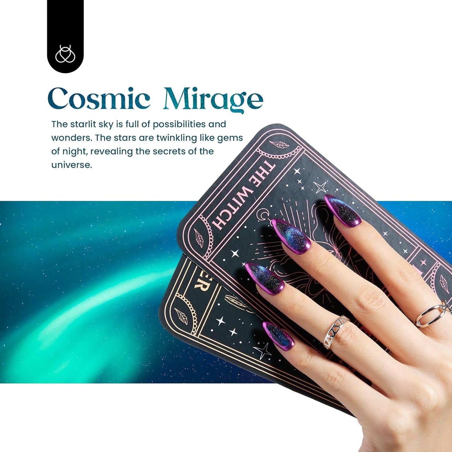 Beetles Cat Eye Gel Polish Set - 24Pcs 20 Colors Glitter Dark Color Changing Gel Nail Polish Kit with Base Gel Glossy Matte Top Coat Soak off UV DIY Nail Art Salon Ombre Black Nails Gift