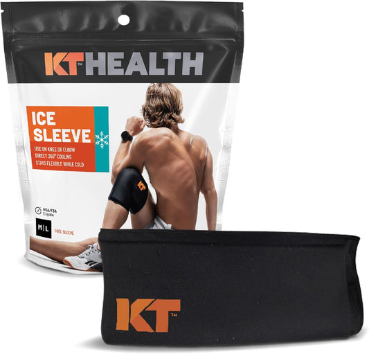 KT Health, Size M/L, Ice Sleeve and Universal Bag, Direct 360 Degree Cooling and Compression