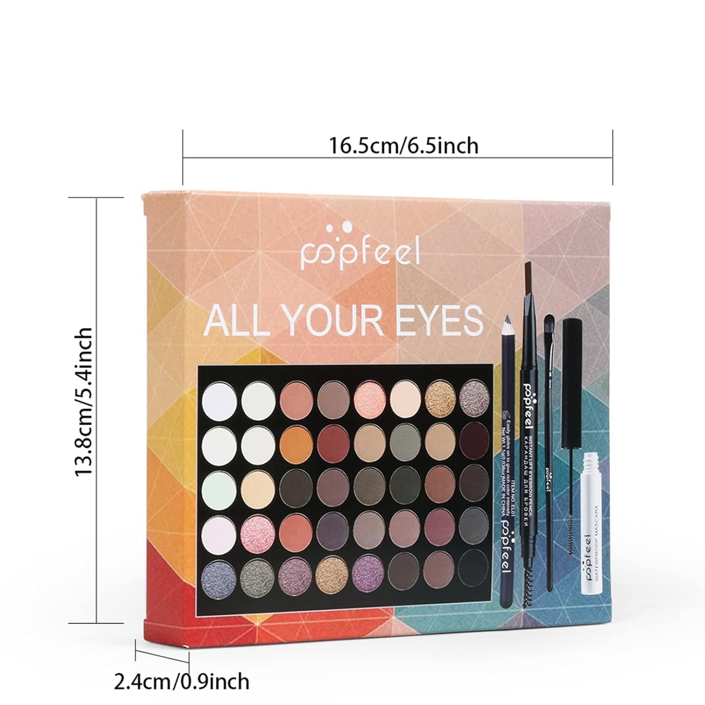40 Colors Eyeshadow Palette All-in-one Holiday Makeup Gift Set | Full Makeup Kit for Women Essential Starter Bundle Include Eyebrow Pencil Eyeliner Mascara Soft Eye Shadow Brush