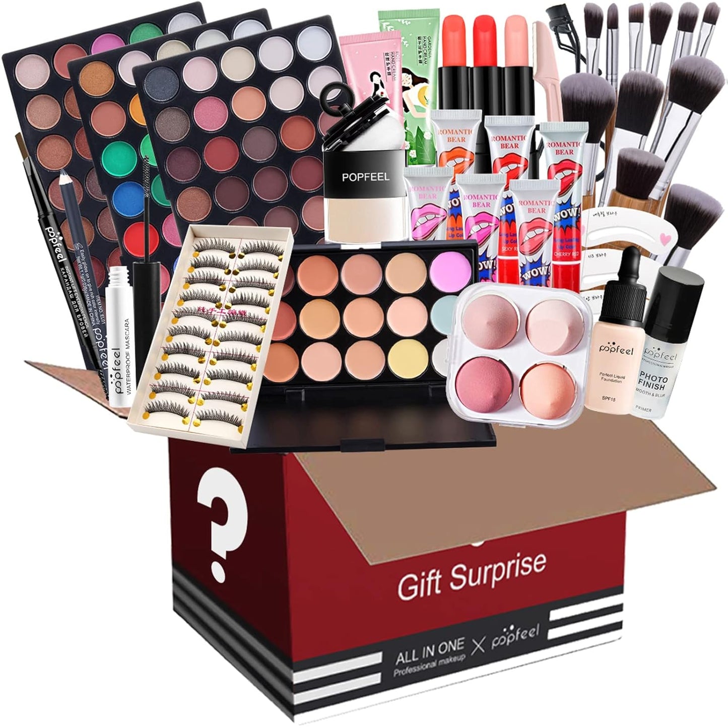 Professional Makeup Kit for Women Full Kit, Makeup Set Cosmetic Make Up Kit with Makeup Bag Include Eyeshadow Palette Makeup Brushes Set Lipstick Lip Gloss Foundation Concealer