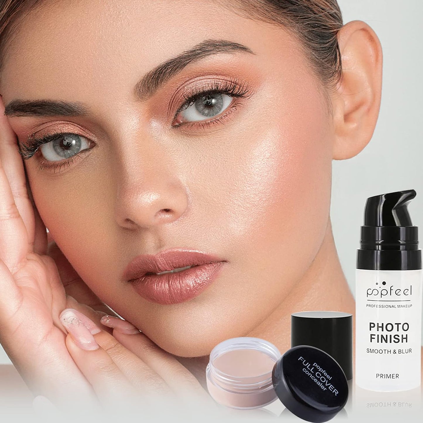 All-in-one Holiday Makeup Gift Set | Full Makeup Kit for Women Multipurpose Essential Bundle Include Eyeshadow Palette Lipstick Blush Concealer Face Powder Eyeliner Mascara Lipgloss Brush