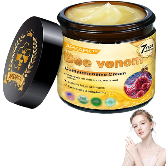 Bee Venom Comprehensive Cream, Professional bee venom cream for Removing and Repair, Bee Venom Skin Treatment Cream, Natural Serum Suitable for All Skin Types (1 Pack)