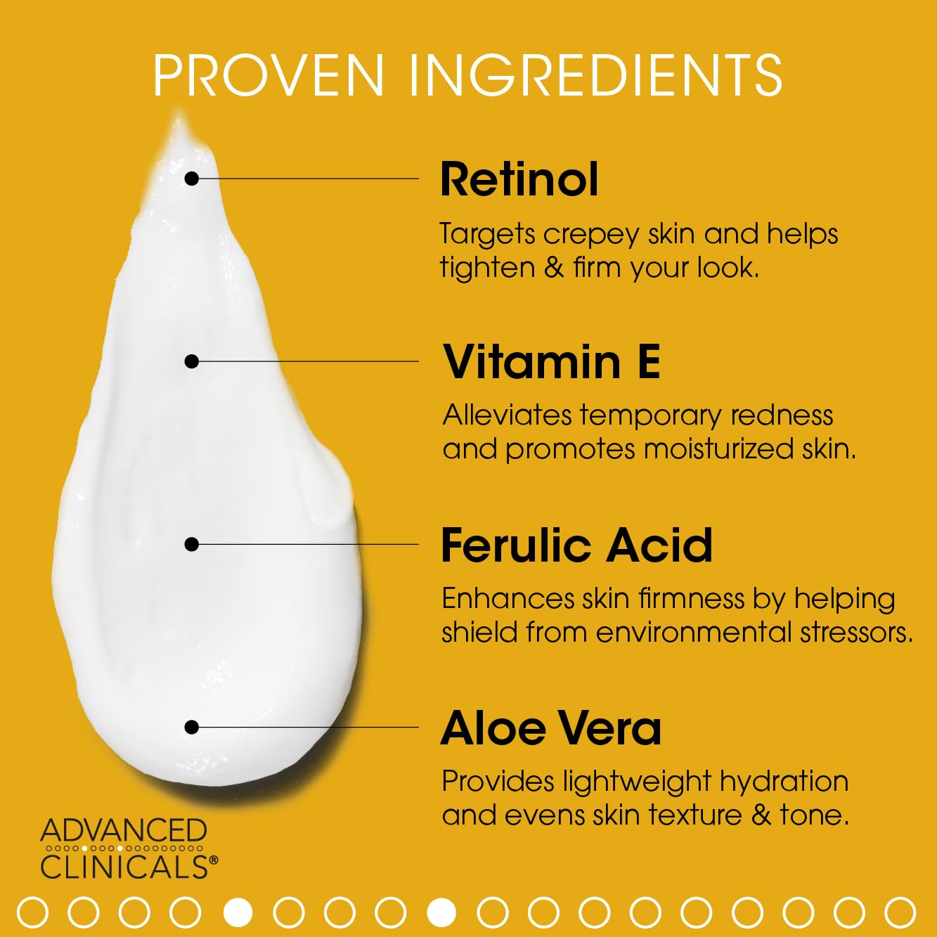 Advanced Clinicals Retinol Body Lotion + Coconut Oil Cream 2pc Set | Moisturizer Face Lotion & Body Cream | Crepey Skin Care Treatment | Coconut Body Lotion + Retinol Cream Targets Crepe Skin, 2pc