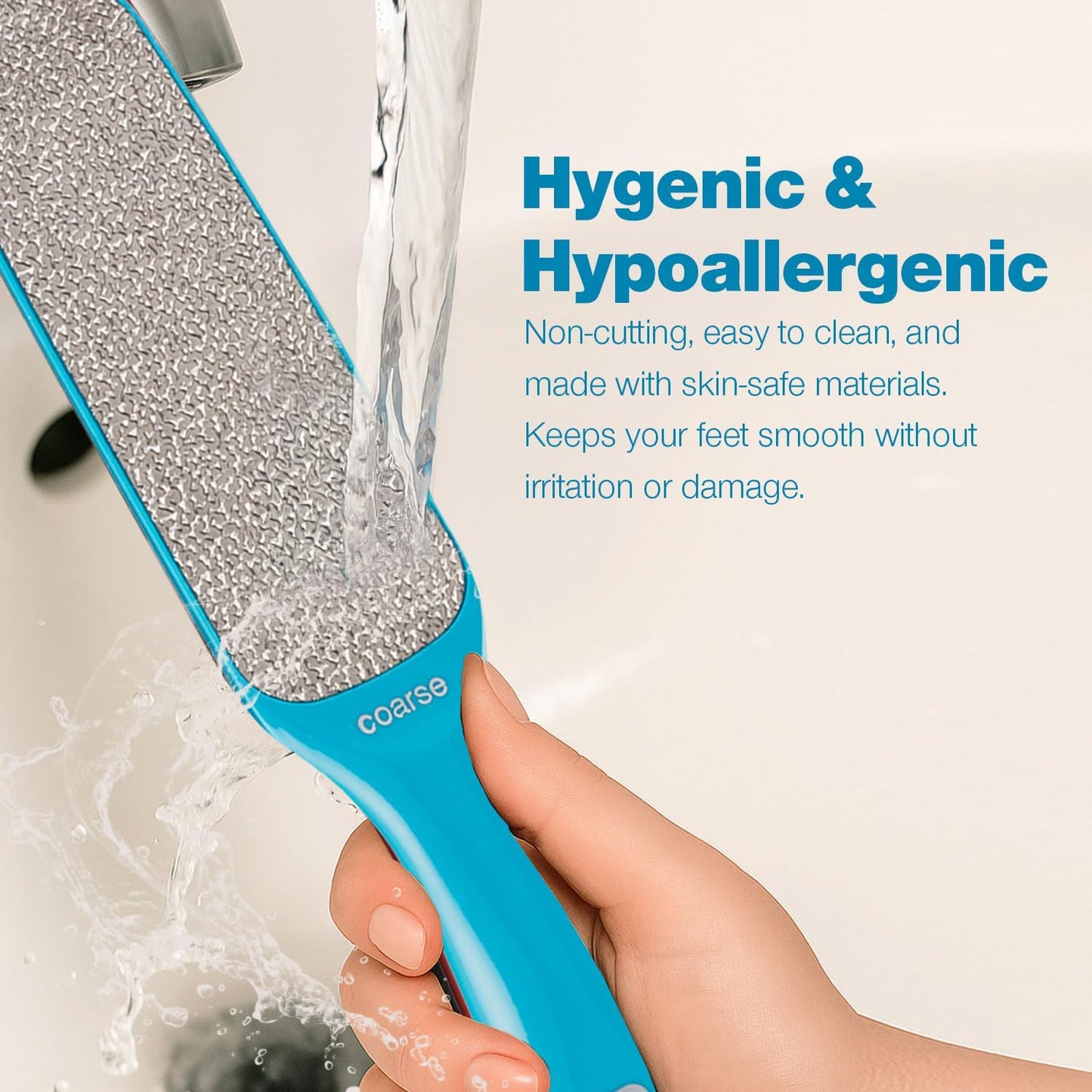 Probelle Double Sided Multidirectional Nickel Foot File Callus Remover - Immediately Reduces calluses and Corns to Powder for Instant Results, Safe Tool (Blue)